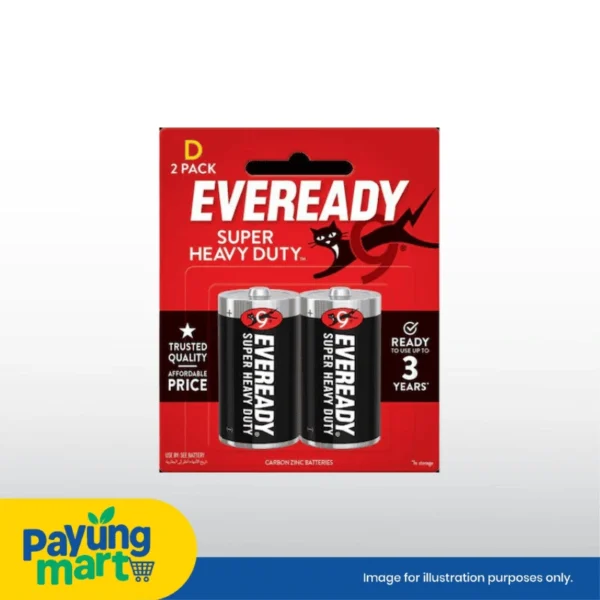 Eveready Super Heavy Duty D (2Pcs)